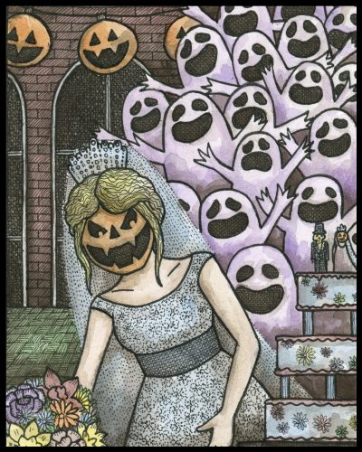 Pumpkin Bride 8x10 Print