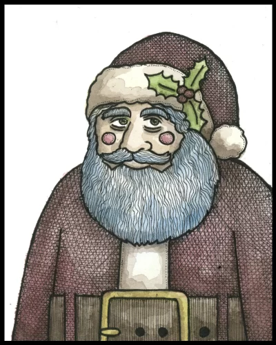 Santa 8x10 Print
