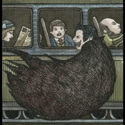 Vampire Train 8x10 Print