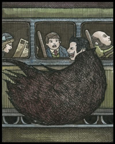 Vampire Train 8x10 Print