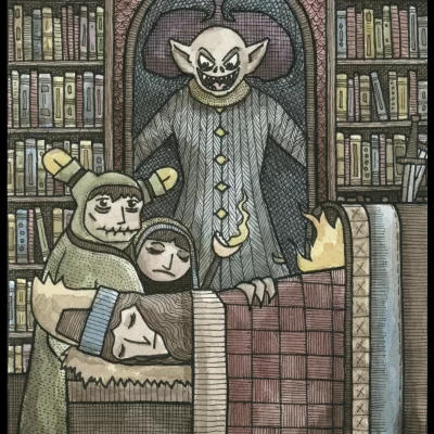 Vampire Window 8x10 Print