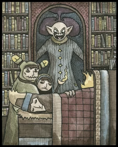 Vampire Window 8x10 Print