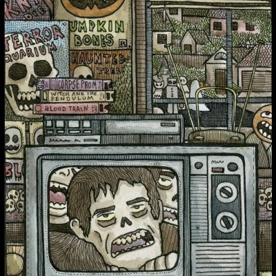 Zombie TV 8x10 Print