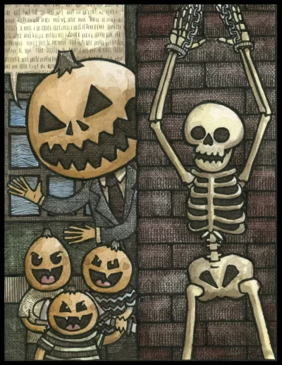 Pumpkinski II 8x10 Print