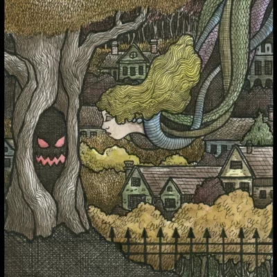 Monster Tree 8x10 Print