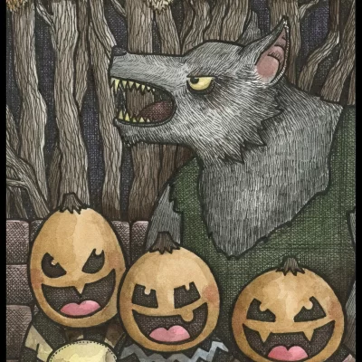 Pumpkinski III 8x10 Print