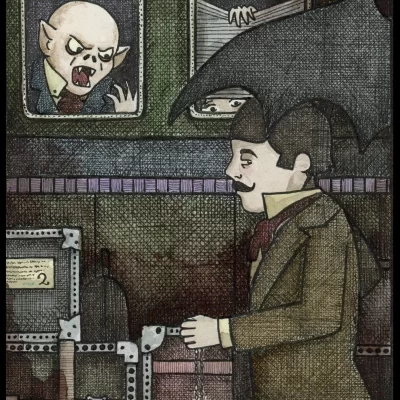 Vampire Station 8x10 Print