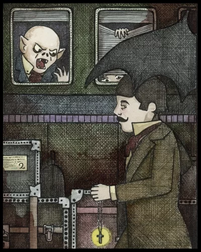 Vampire Station 8x10 Print