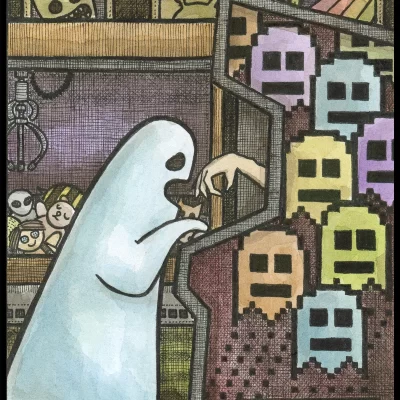 Ghost Arcade 8x10 Print