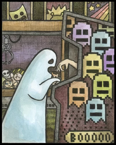 Ghost Arcade 8x10 Print