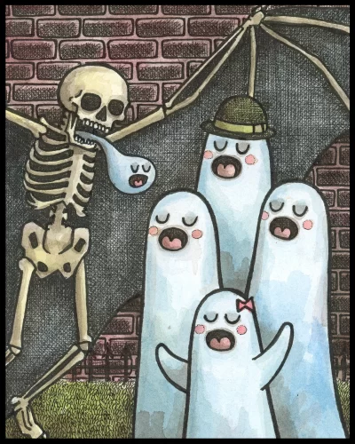 Ghost Singing 8x10 Print