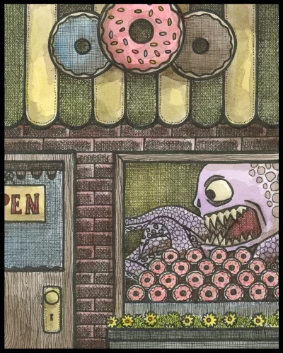 Donut Shop 8x10 Print