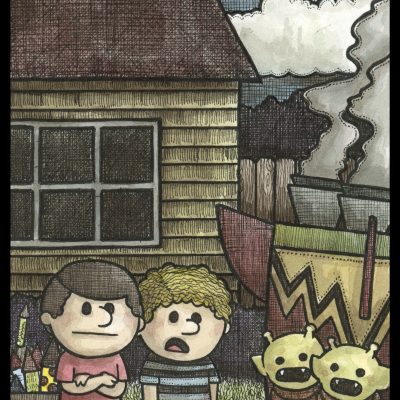 Rocket Aliens 8x10 Print