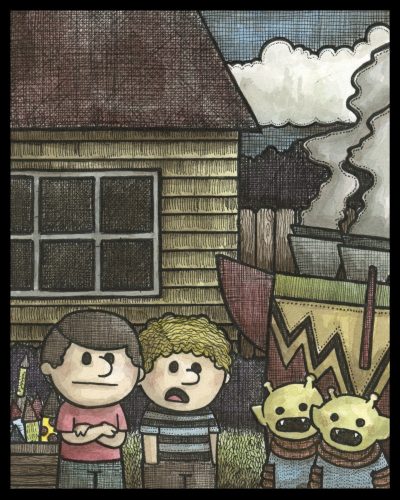 Rocket Aliens 8x10 Print