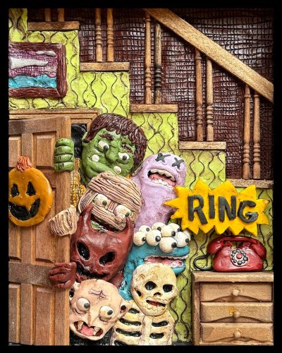 Clay-Monster Stairs 8x10 Print