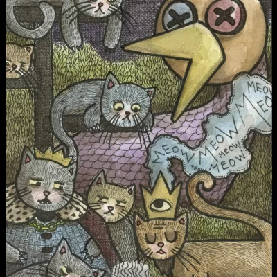 Cat Towers 8x10 Print