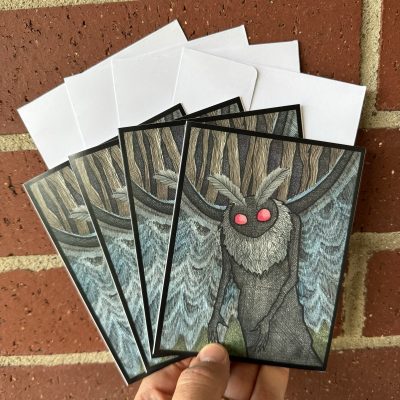 Mothman Greeting Cards