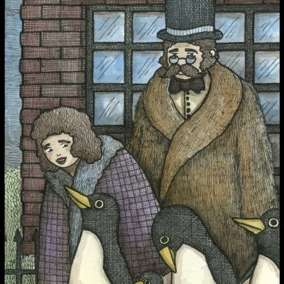 Penguin Town 8x10 Print