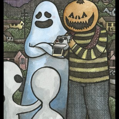 Pumpkin Camera 8x10 Print