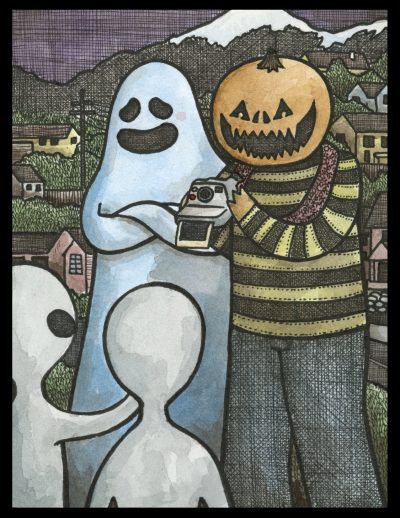 Pumpkin Camera 8x10 Print