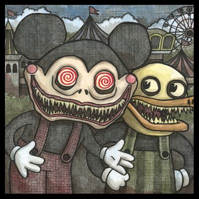 Theme Park 8x8 Print