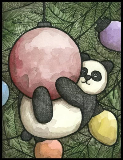 Panda 8x10 Print